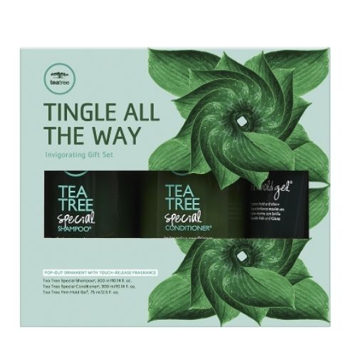 Paul Mitchell Tingle All The Way Gift Set | Shampoo | Conditioner | Gel | Tea Tree | Professionele Haarproducten | Kapsalon | ITSYOURHAIR